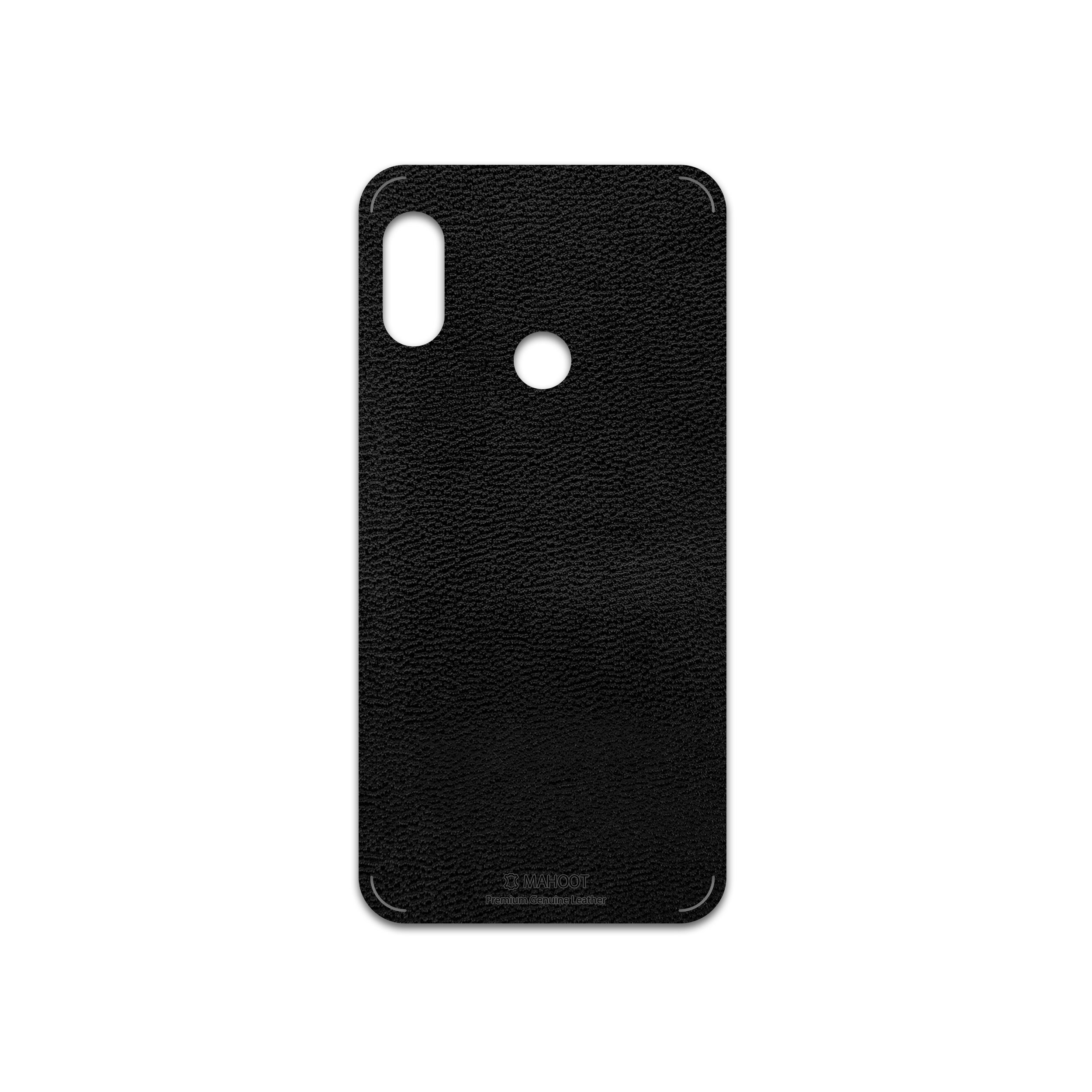 برچسب پوششی ماهوت مدل Black-Leather مناسب برای گوشی موبایل شیائومی Mi A2 Lite