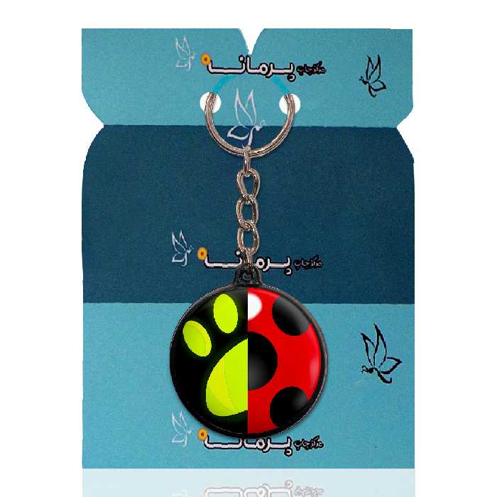 جاکلیدی پرمانه طرح دختر کفشدوزکی کد pmj.61