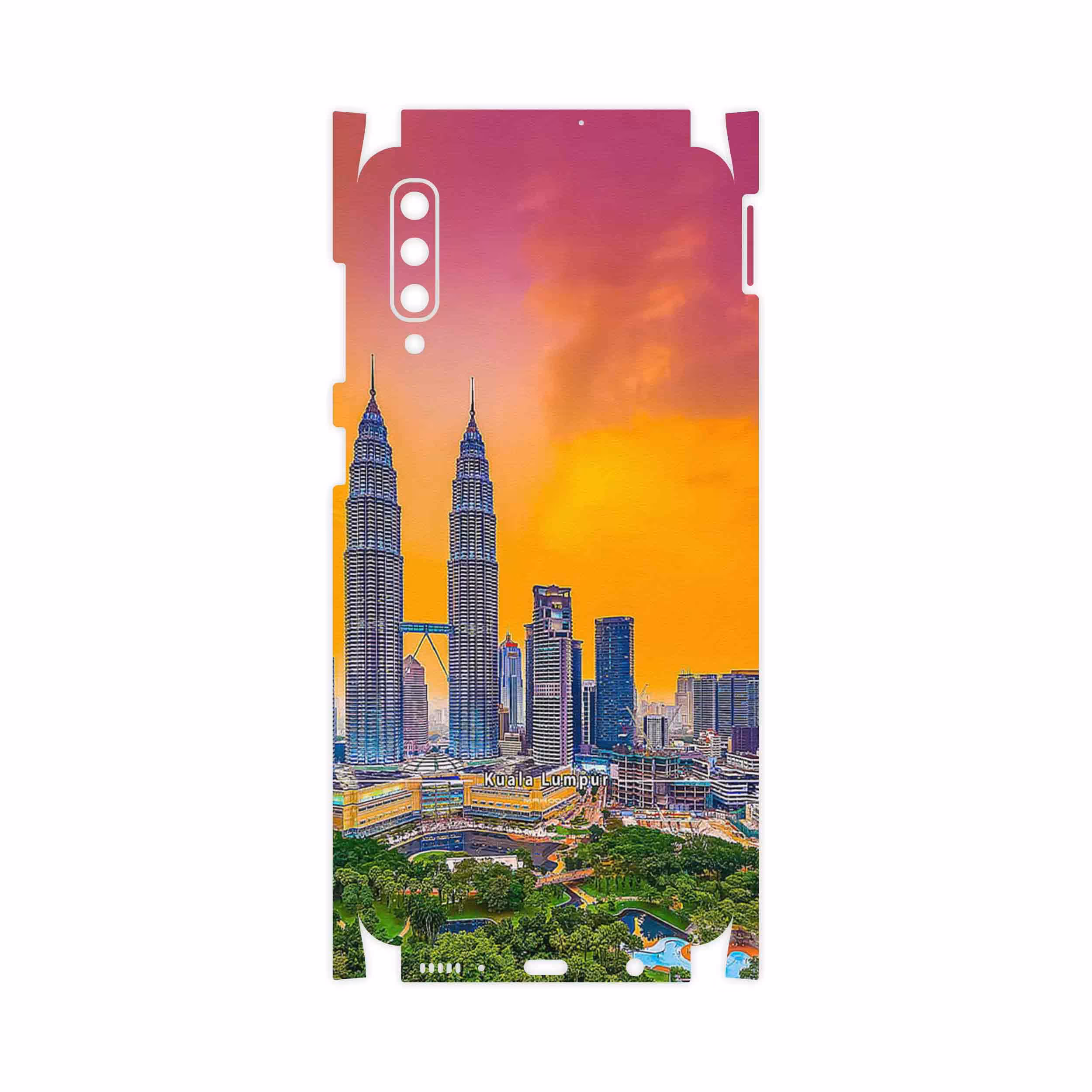 برچسب پوششی ماهوت مدل City of Kuala Lumpur-FullSkin مناسب برای گوشی موبایل سامسونگ Galaxy A50