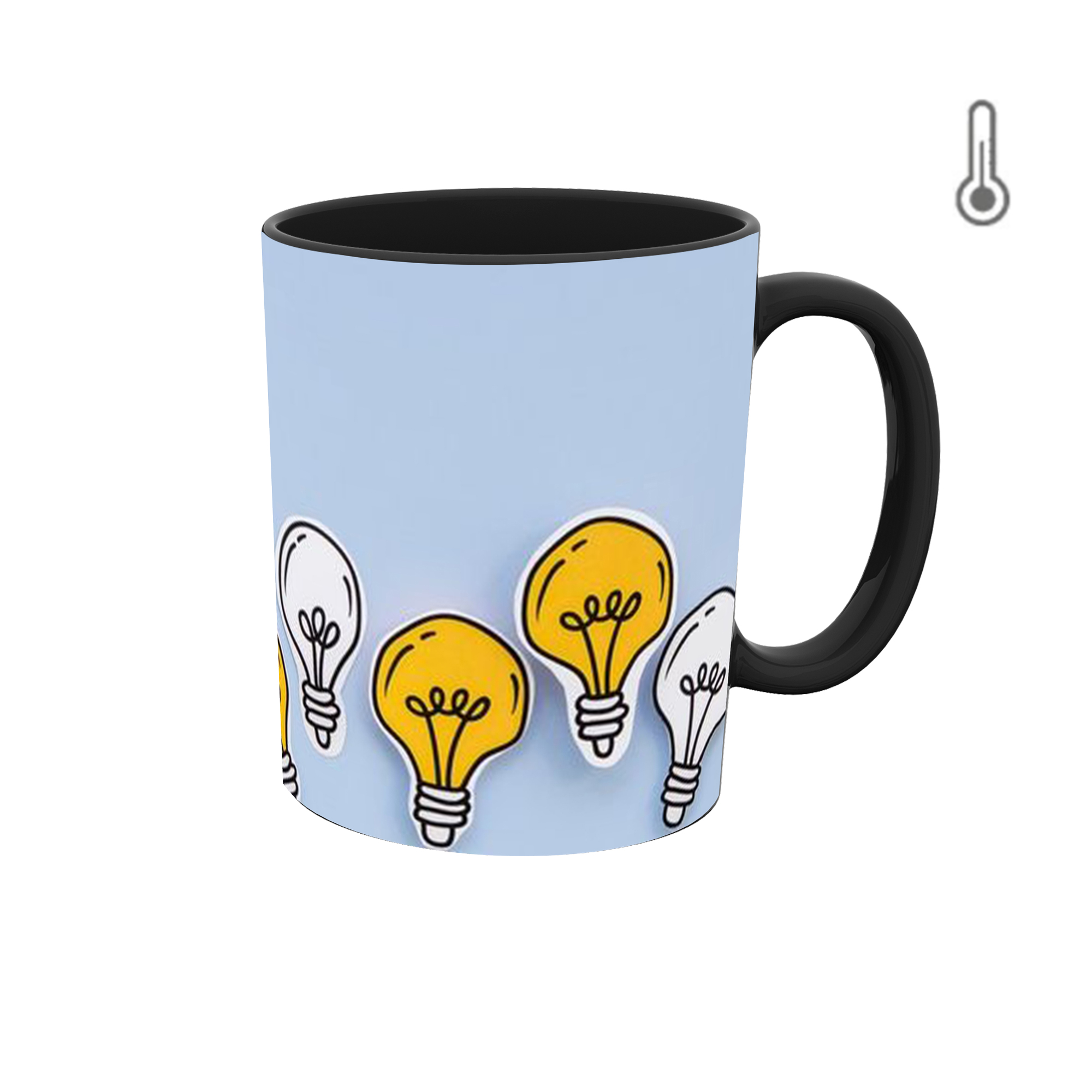 ماگ حرارتی طرح گرافیکی لامپ