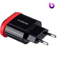 شارژر سیم وصل تایپ سی Arson AN-06   دو پورت USB