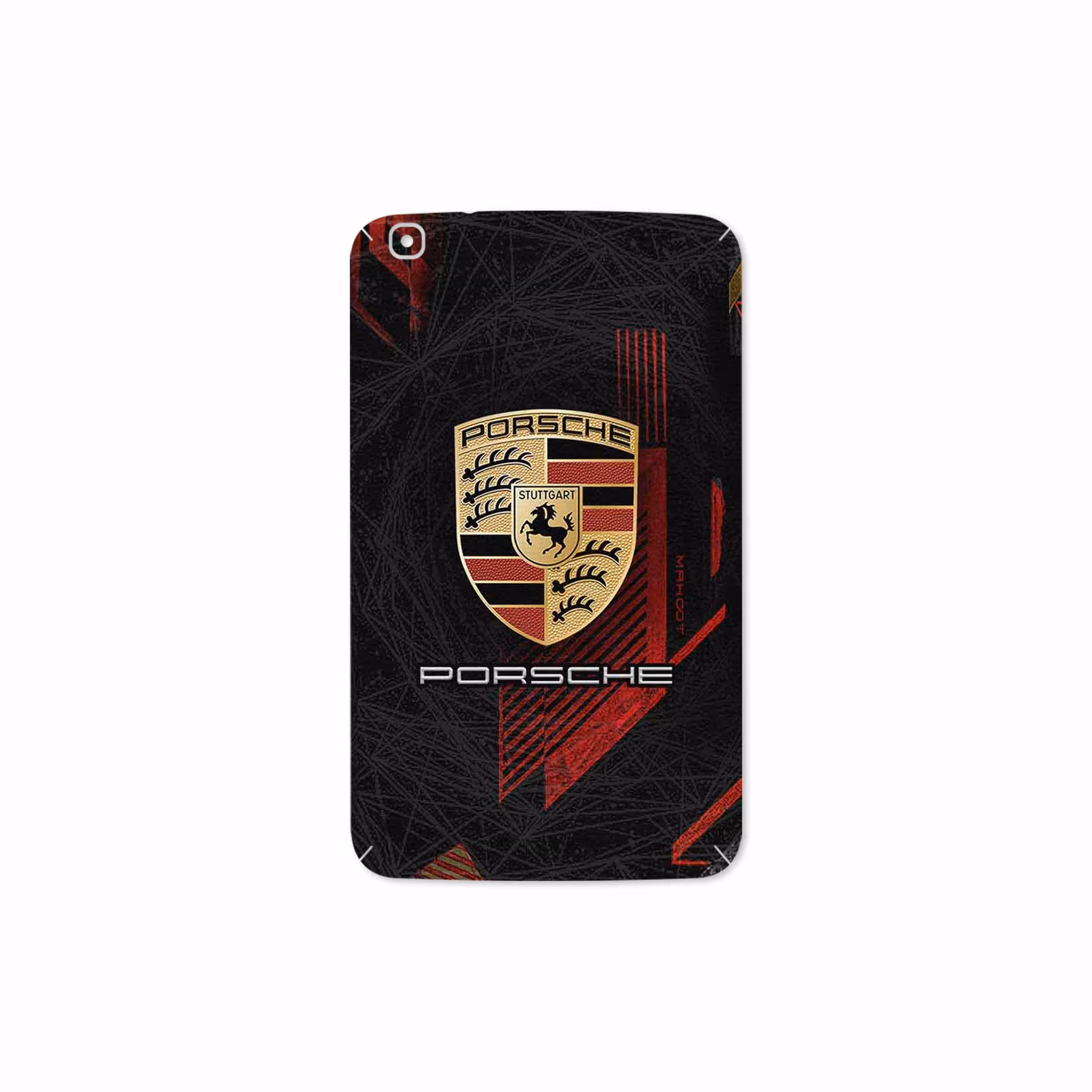 برچسب پوششی ماهوت مدل Porsche-Logo مناسب برای تبلت سامسونگ Galaxy Tab 3 8.0 2013 T311