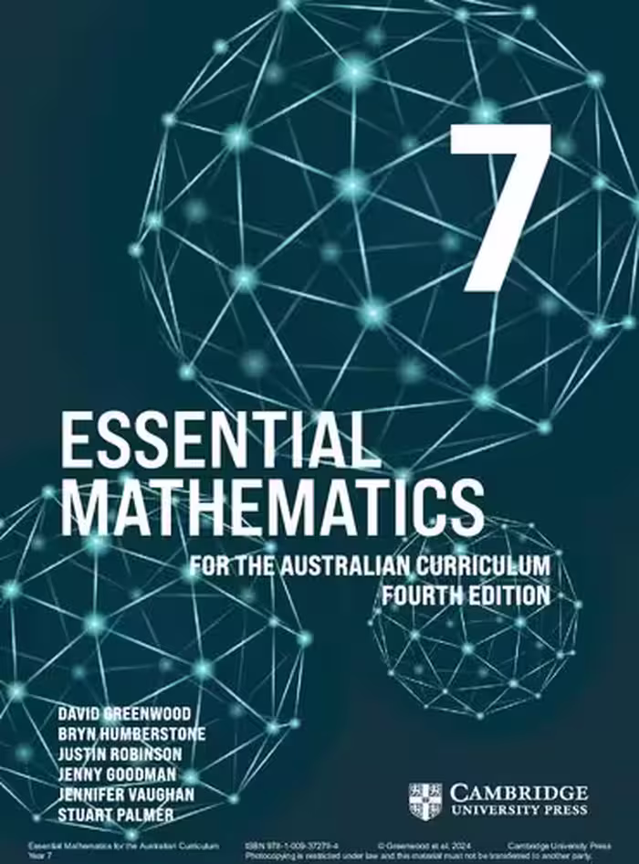 خرید و دانلود نسخه کامل کتاب Essential Maths for the Australian Curriculum Year 7 Fourth Edition