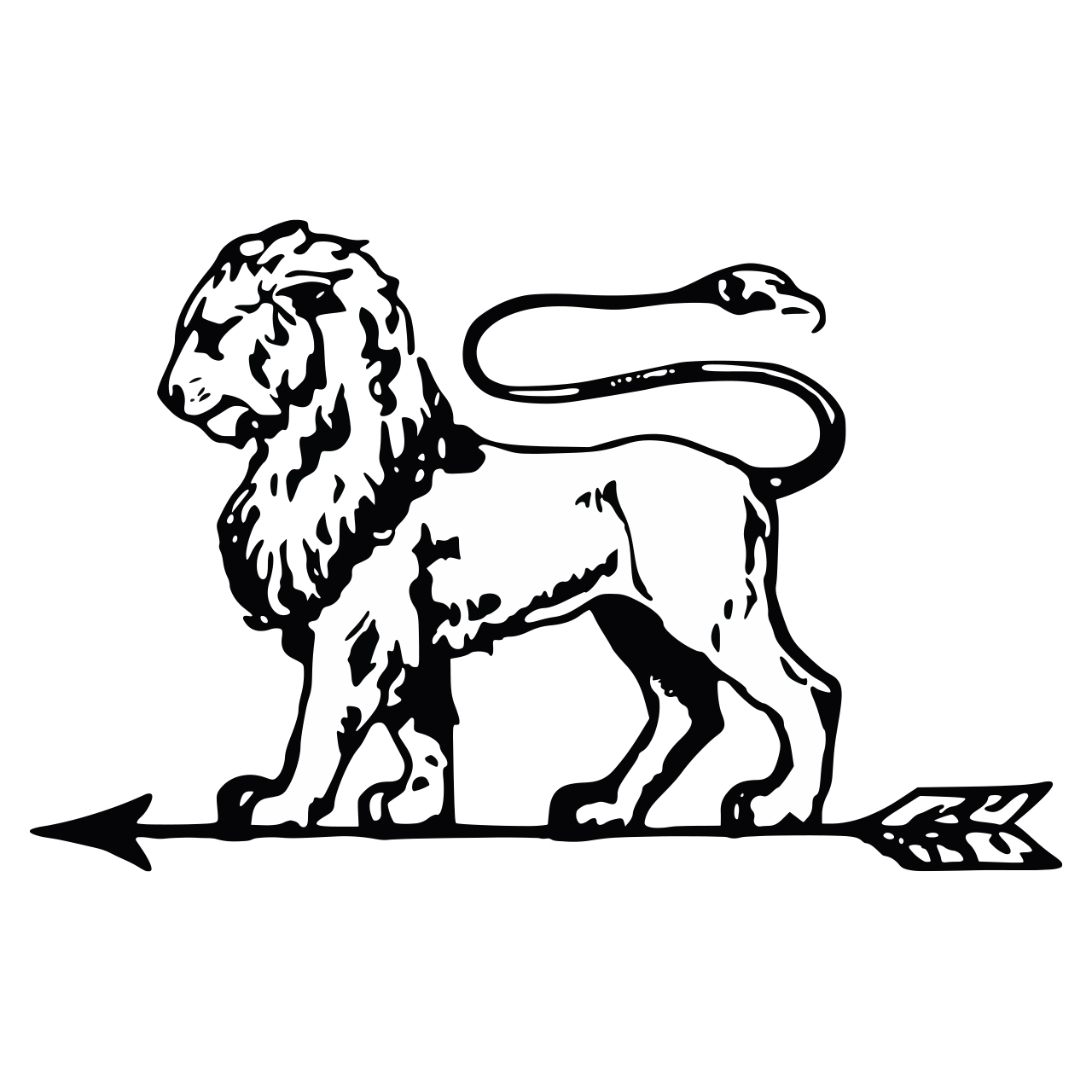 استیکر خودرو طرح شیر کد 1428