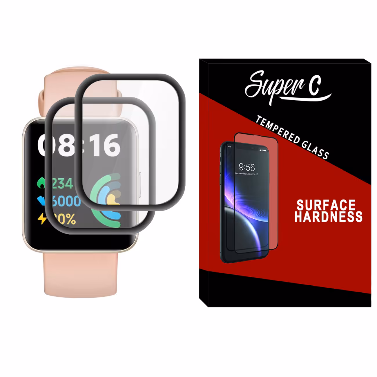 محافظ صفحه نمایش نانو سوپرسی مدل SRC مناسب برای ساعت هوشمند شیائومی Redmi Watch 2 بسته دو عددی