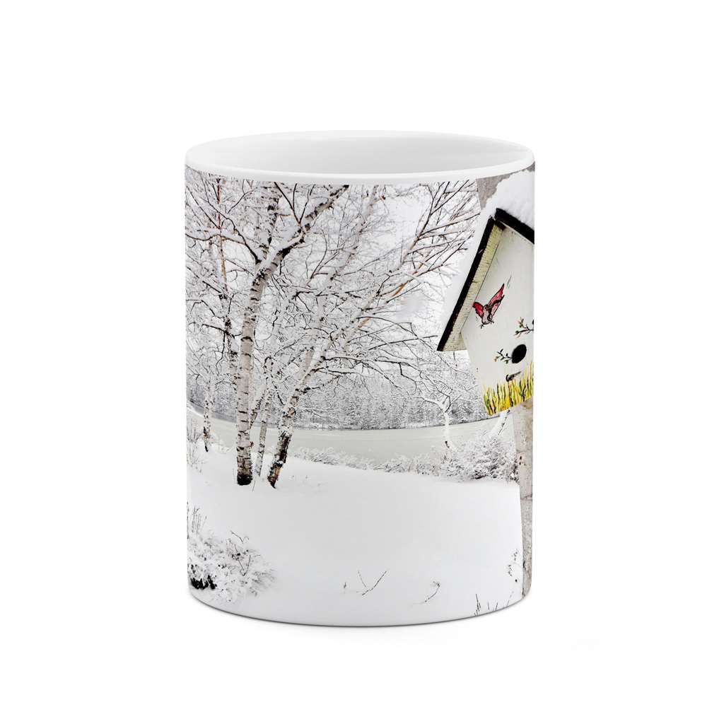 ماگ کاکتی طرح منظره برفی مدل mgs15067