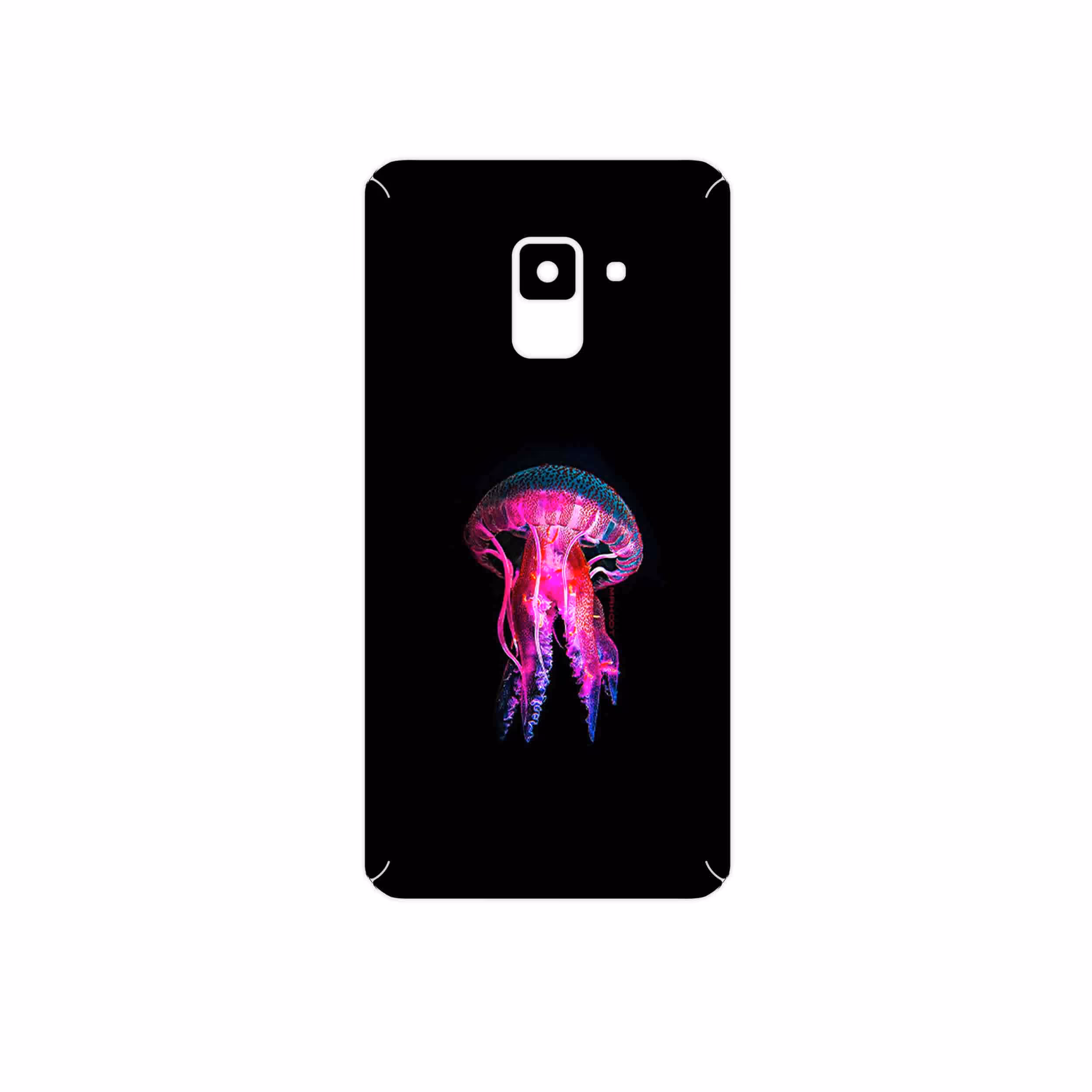 برچسب پوششی ماهوت مدل jellyfish مناسب برای گوشی موبایل سامسونگ Galaxy A8 2018