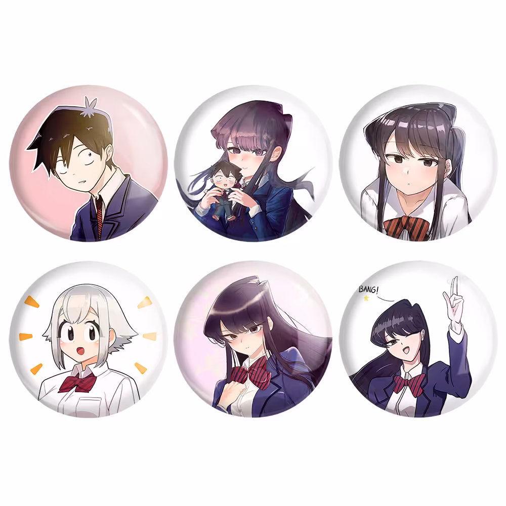 پیکسل خندالو مدل  انیمه کومی سان کد 840B مجموعه 6 عددی