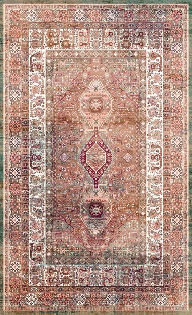 گلیم درجه1 ماندگار ابعاد متنوع زمینه گلیم قهوه ای کد (b) 672-3 | گلیم قهوه ای کیفیت ضد حساسیت