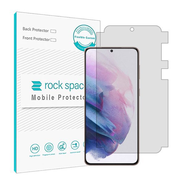 گلس سامسونگ S21  5G مدل نانو هیدروژل شفاف برند راک اسپیس سایز M کد 17644