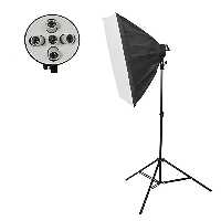 کیت سافت باکس به همراه هولدر 5 لامپ و سه پایه