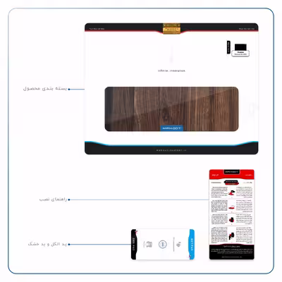 برچسب پوششی ماهوت مدل Dark Walnut Wood مناسب برای تبلت هوآوی Matepad 10.4 2020 BAH3-L09