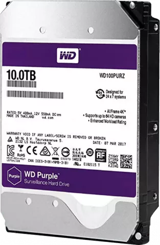 هارد اینترنال 10ترابایت WD مدل PURPLE SURVEILLANCE WD100PURZ