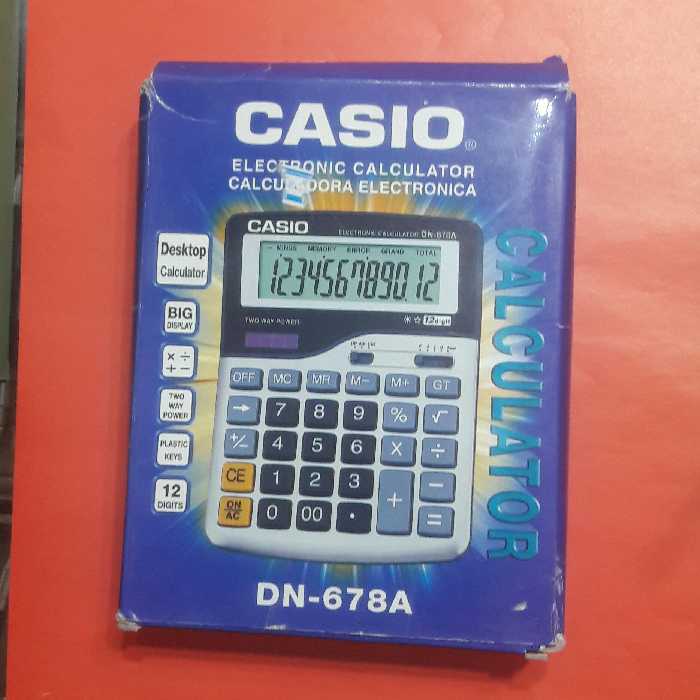 ماشین حساب  کاسیو (12رقم)  DN678   خیام شمالی نوشت افزار پاکزادی 