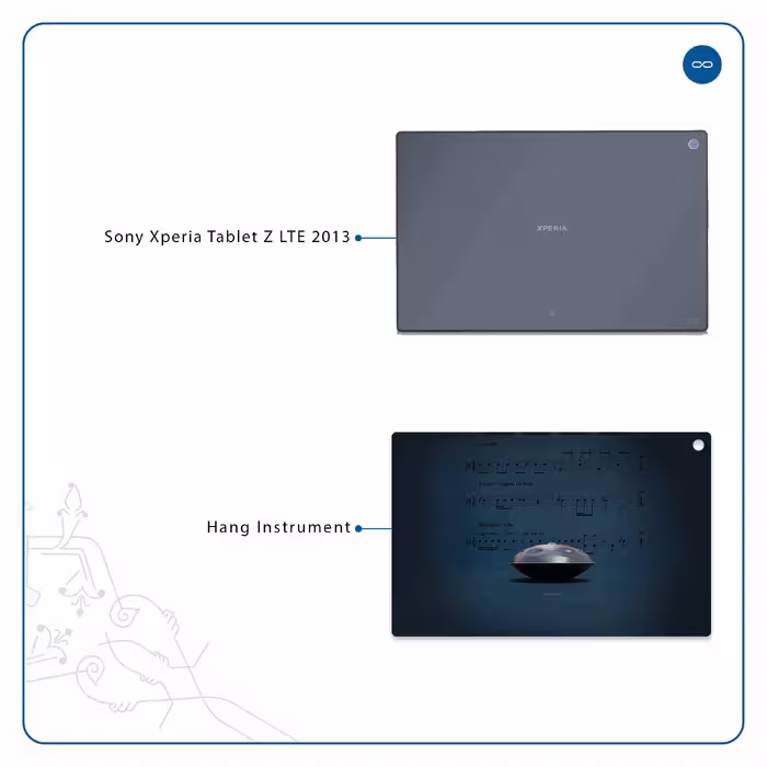 برچسب پوششی ماهوت مدل Hang Instrument مناسب برای تبلت سونی Xperia Tablet Z LTE 2013