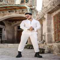 شلوار سفید مردانه اسپری راحت اورجینال OUTFİT MAN