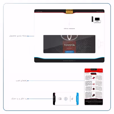 برچسب پوششی ماهوت مدل TOYOTA-Logo مناسب برای تبلت ایسوس Zenpad 3S 10 2017 Z500KL