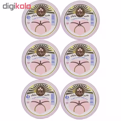 کرم مرطوب کننده دلبان مدل DB06 حجم 90 میلی لیتر مجموعه 6 عددی