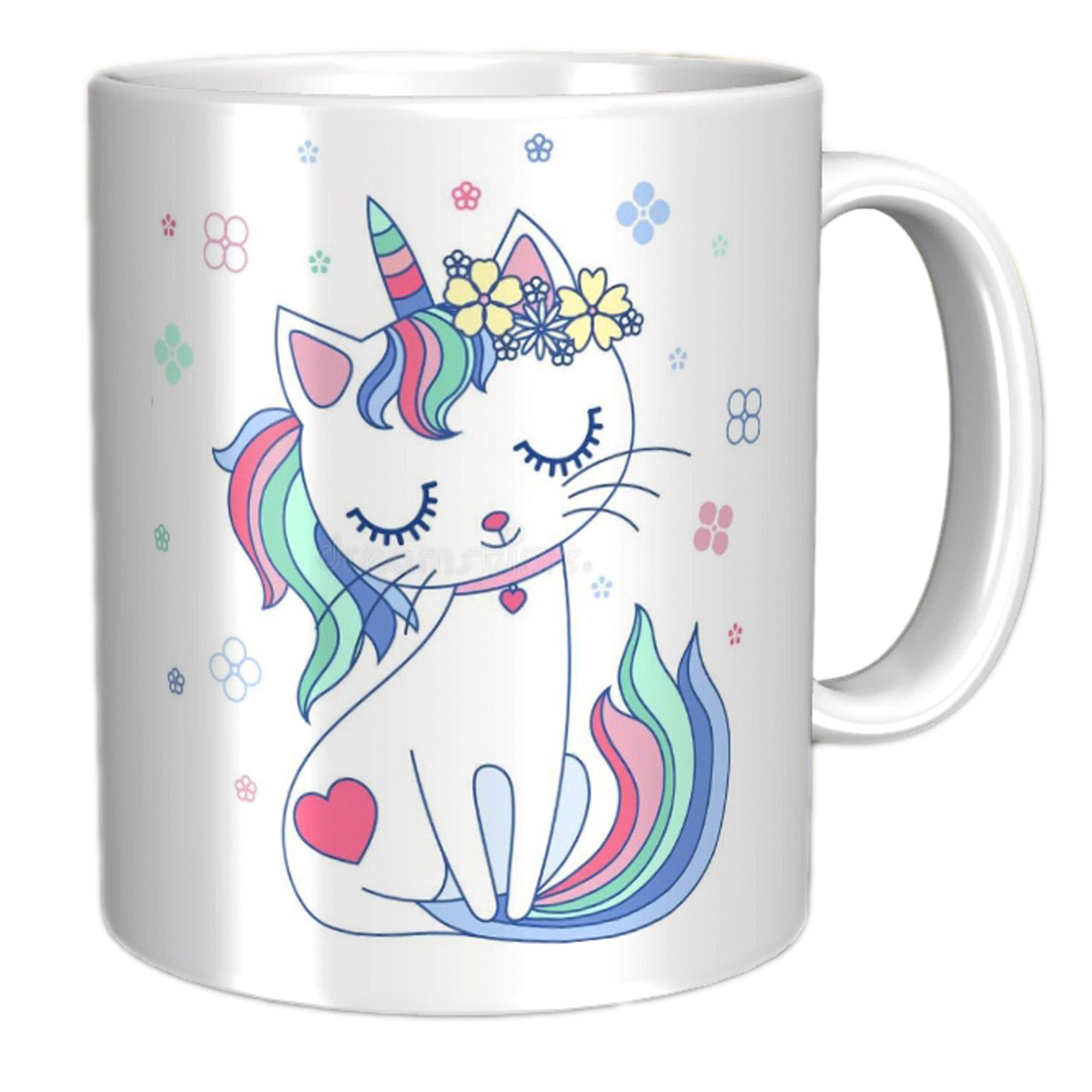 ماگ مدل گربه تک شاخ کد 1005