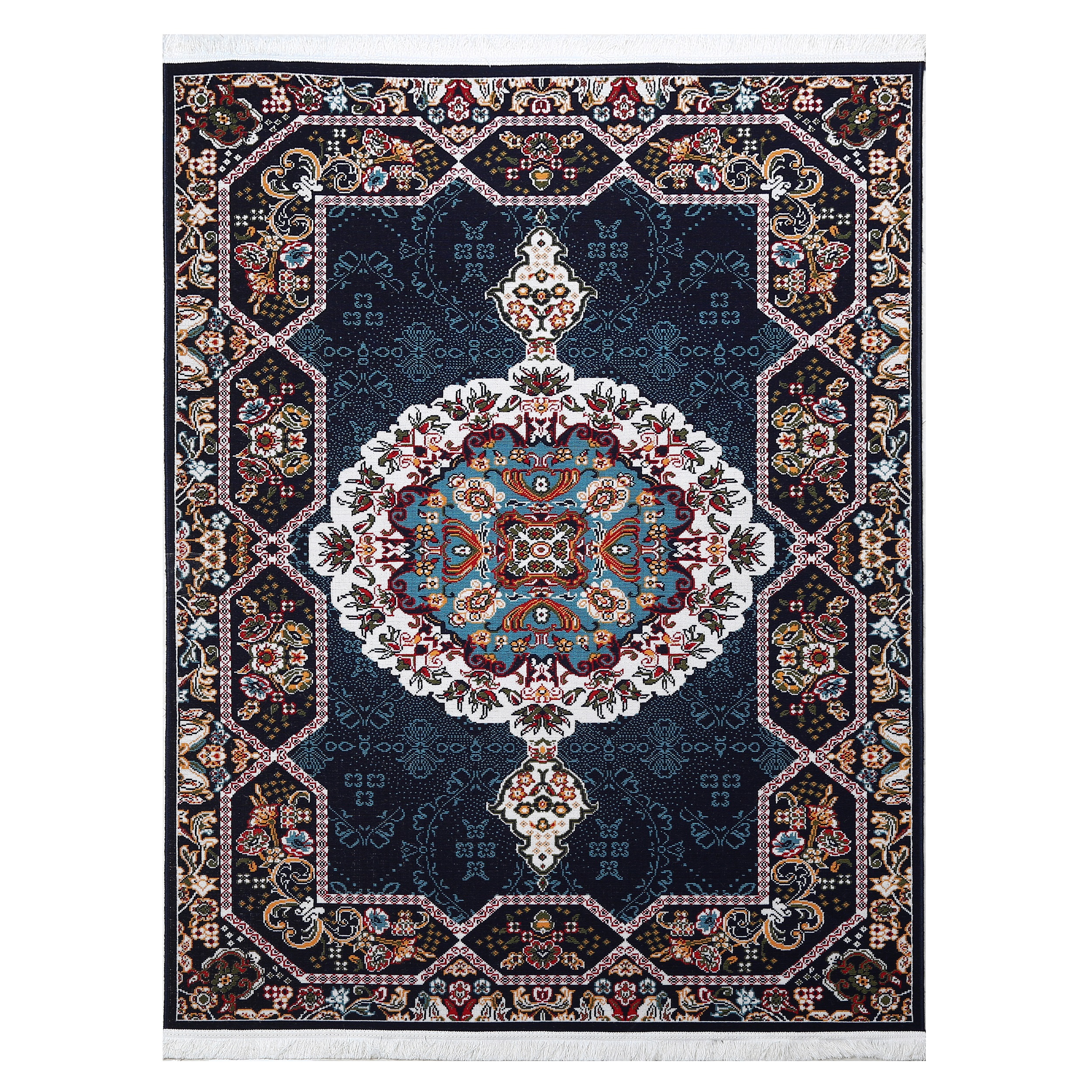 گلیم ماشینی دنیای فرش مدل هالیدی کد 1204