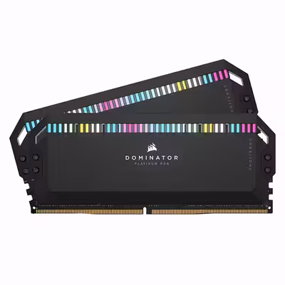رم دسکتاپ DDR5 دو کاناله 5200 مگاهرتز CL40 کورسیر مدل Dominator Platinum RGB ظرفیت 64 گیگابایت