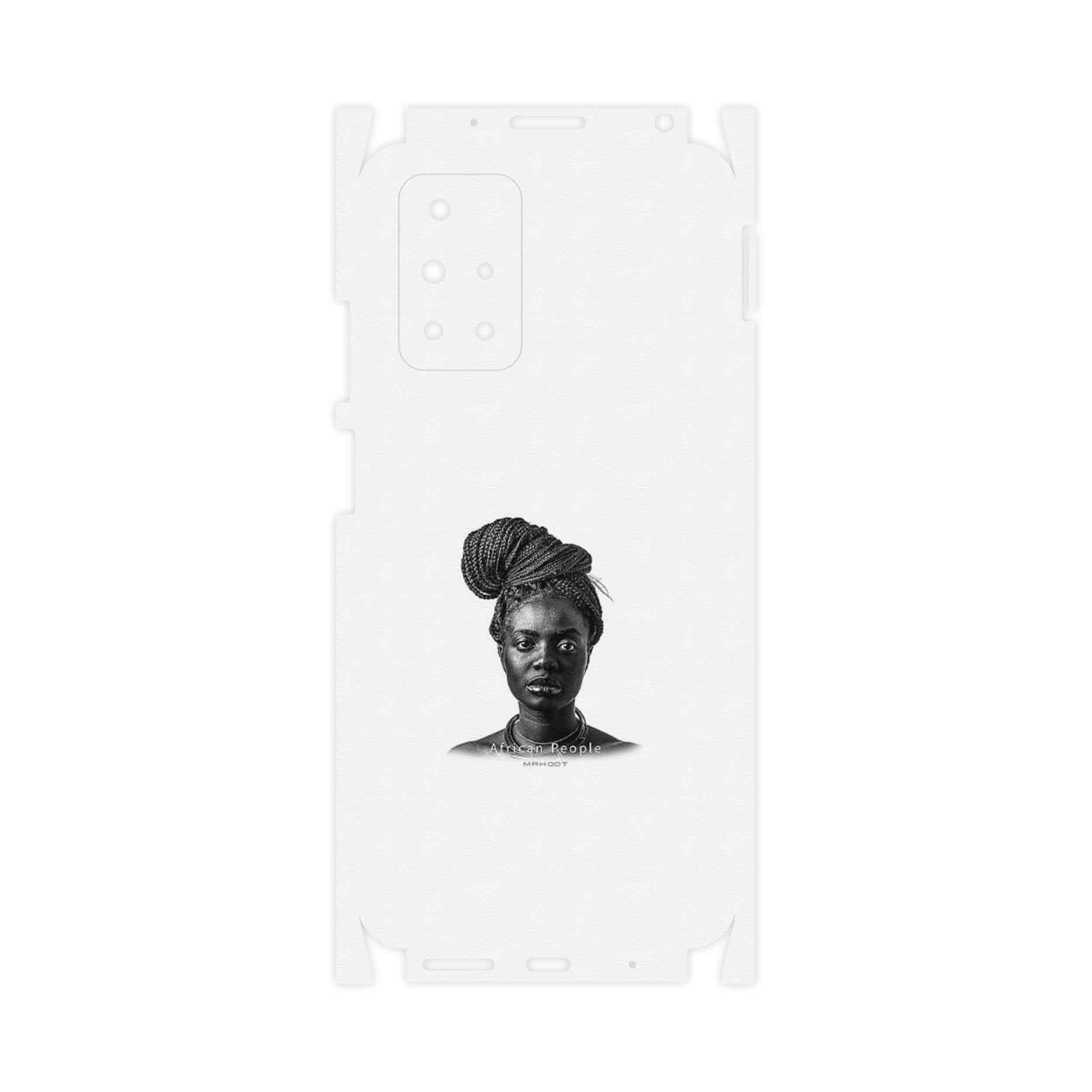 برچسب پوششی ماهوت مدل Portrait of an African Woman-FullSkin مناسب برای گوشی موبایل شیائومی Redmi 10