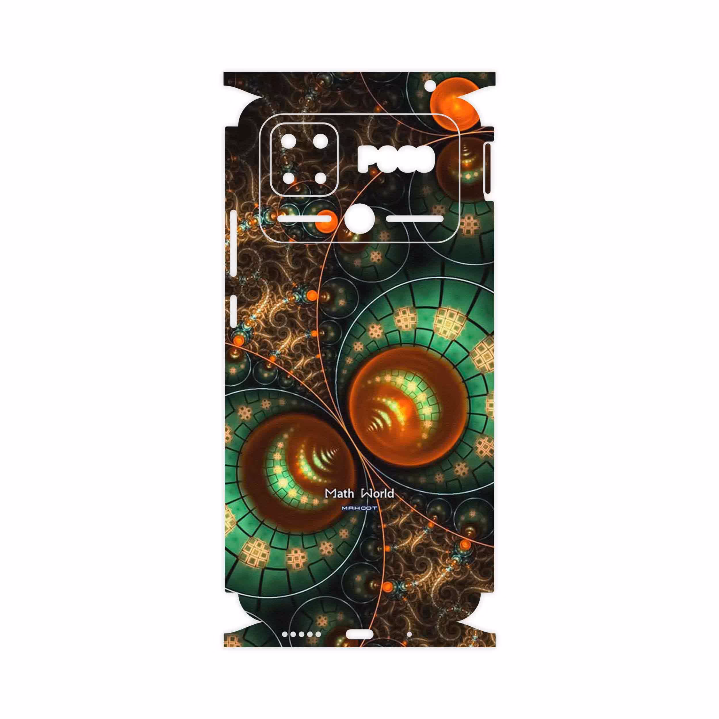 برچسب پوششی ماهوت مدل Mathematical Geometric Shape 3-FullSkin مناسب برای گوشی موبایل شیائومی Poco C40