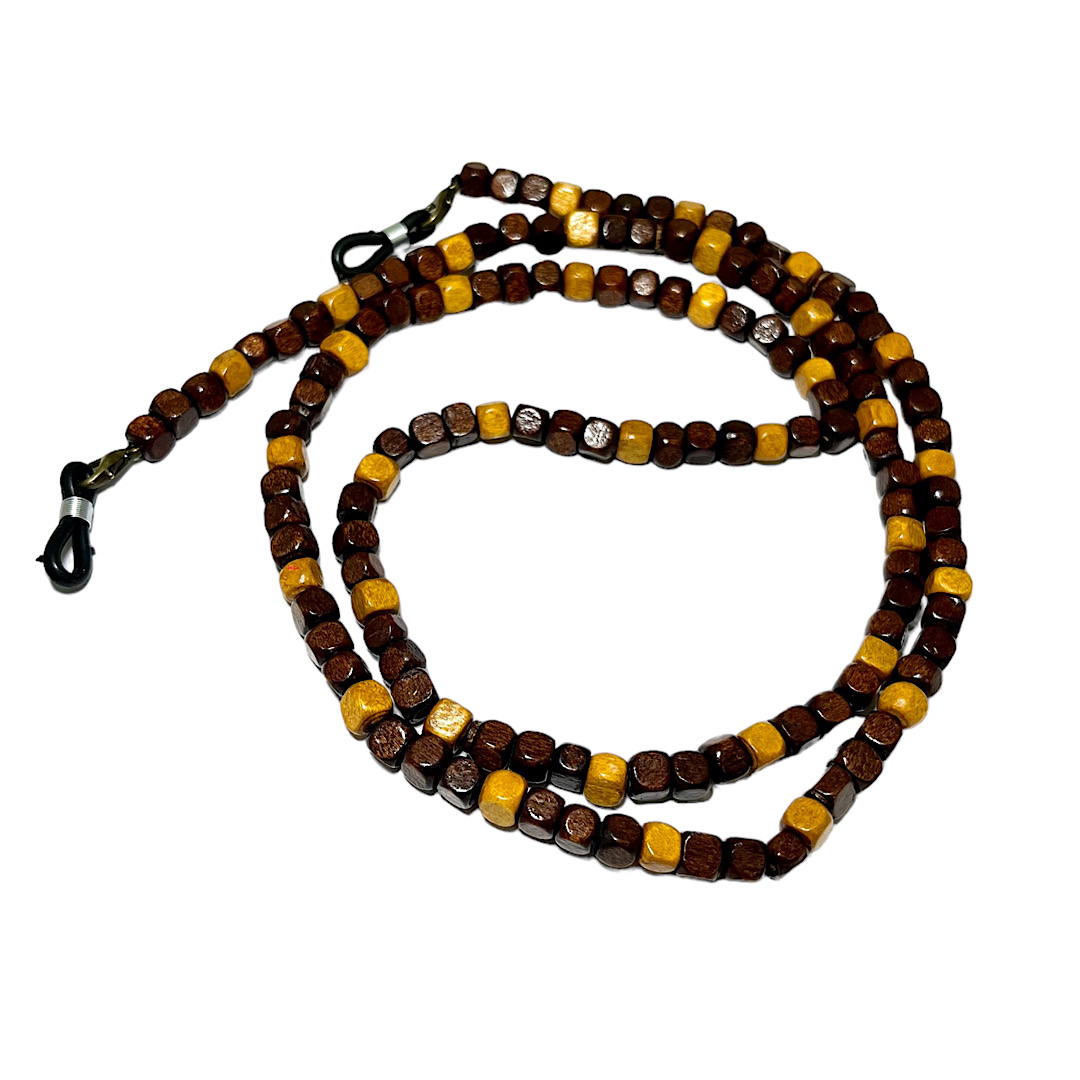 بند عینک مدل چوبی مکعبی 265