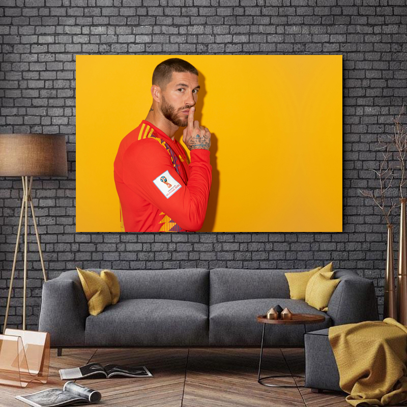 تابلو شاسی طرح فوتبال مدل سرخیو راموس کد 815