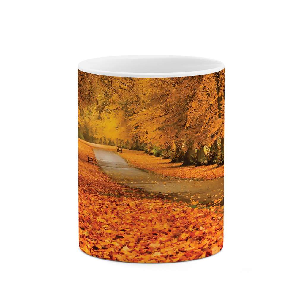 ماگ طرح جاده پاییزی مدل mug03906