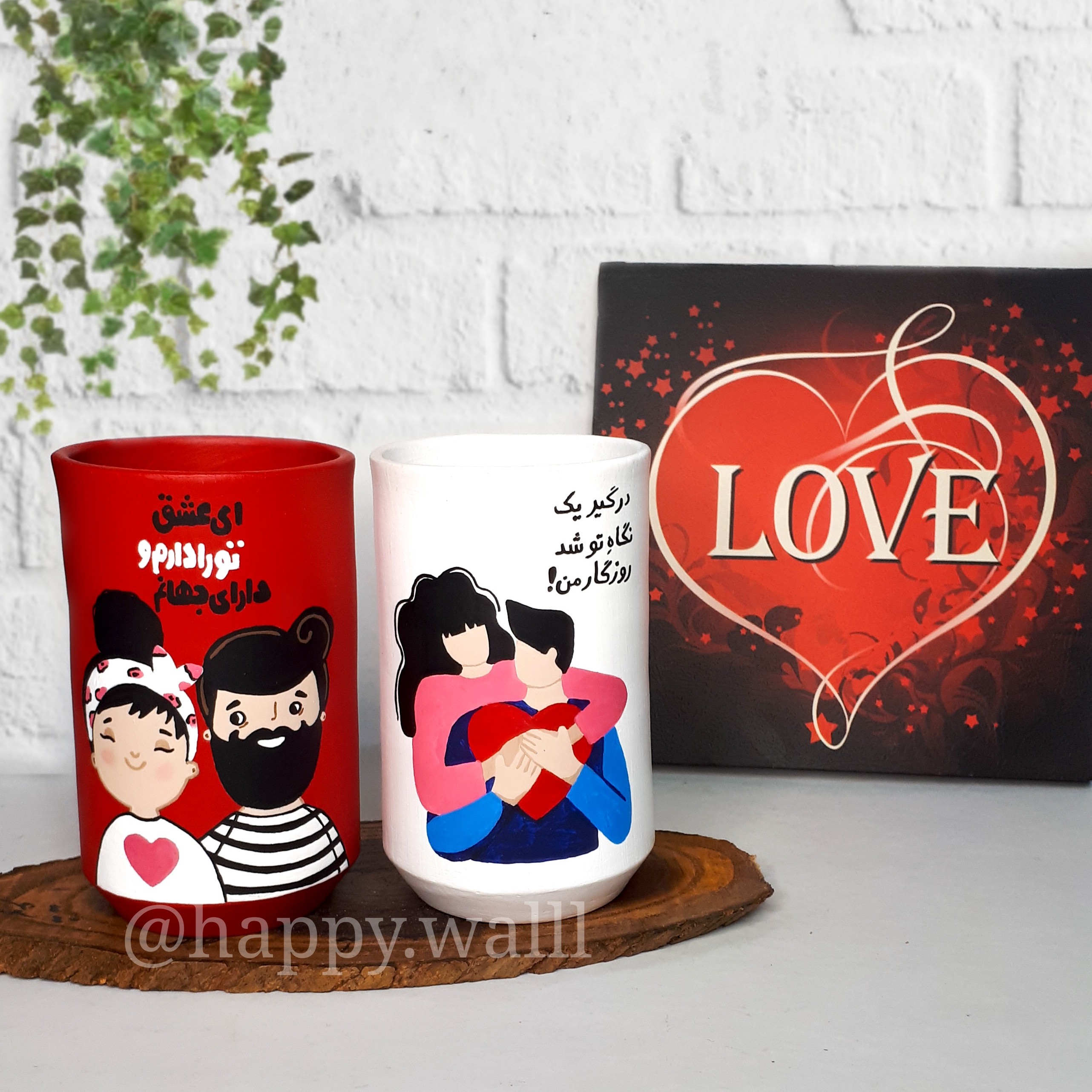 جابراشی فانتزی جاقلمی طرح عاشقانه (سایز10در6)یک عددی