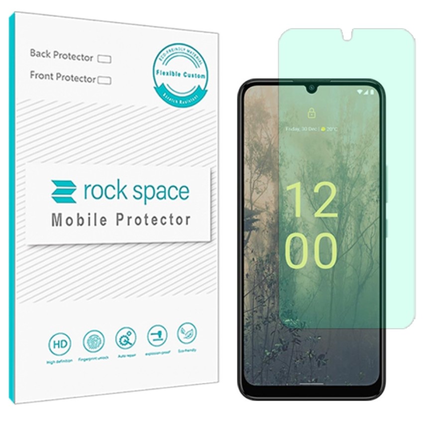 گلس  نوکیا C31  مدل نانو هیدروژل گرین لایت برند راک اسپیس   