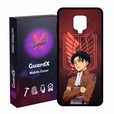 کاور گارد ایکس طرح Levi Anime مدل Glass10478 مناسب برای گوشی موبایل شیائومی Redmi Note9 Pro/Note 9 Pro Max/Redmi Note 9S/MI Poco M2 Pro