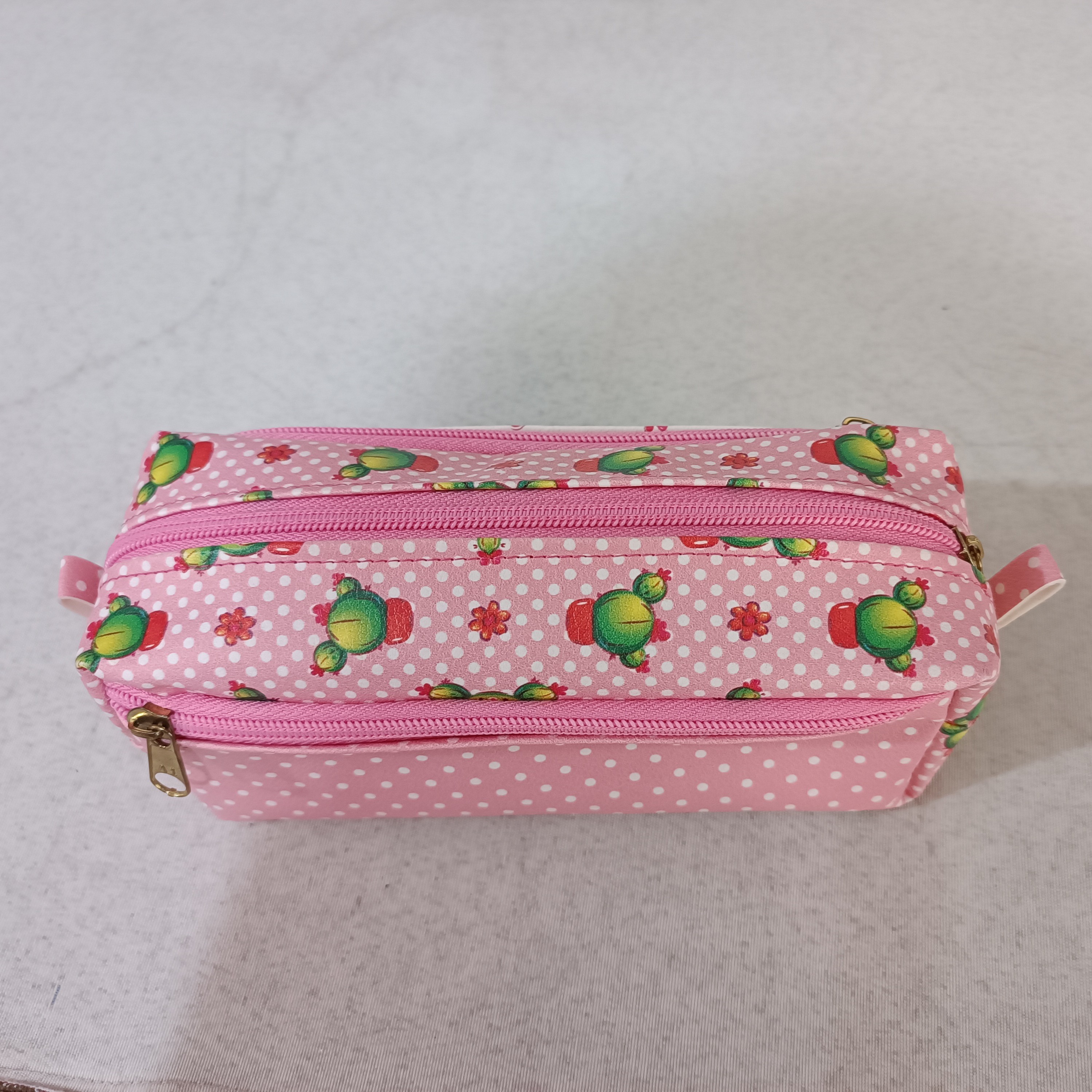 جامدادی چرمی فانتزی سه زیپ