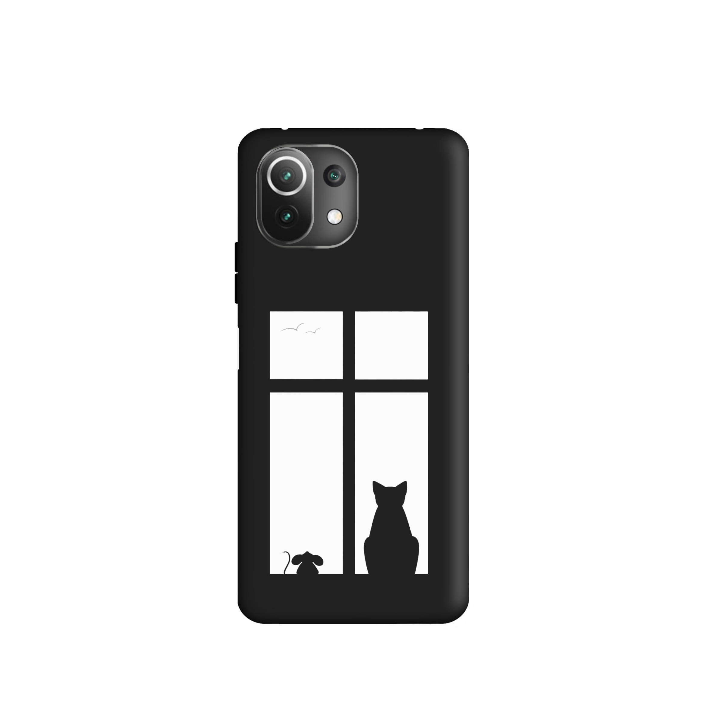 کاور طرح گربه مینیمال کد 506 مناسب برای گوشی موبایل شیائومی Mi 11 LiTE