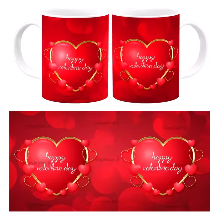 ماگ Happy valentine day مدل AH 31