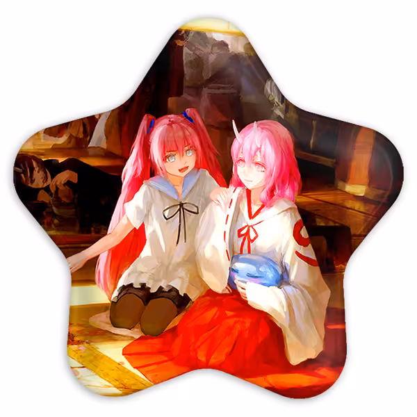 پیکسل خندالو طرح شونا و میلیم انیمه اسلایم مدل ستاره ای کد 13100