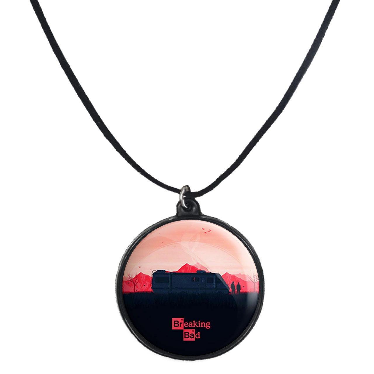 گردنبند پرمانه طرح بریکینگ بد کد pmb.8150 مدل دو طرفه