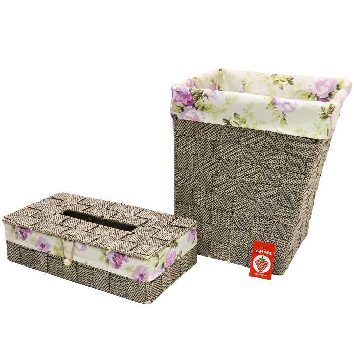 ست سطل زباله و جای دستمال کاغذی پگاه صنعت مدل SE142