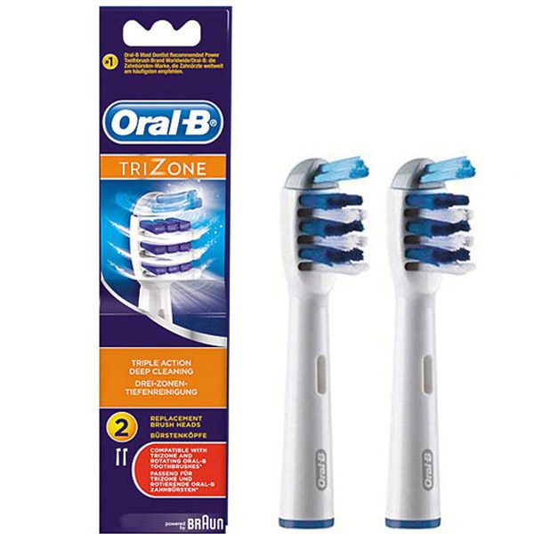سری مسواک برقی سه کاره ارال بی 2 عددی ORAL-B TRI ZONE | فروشگاه اینترنتی تاتا کالا