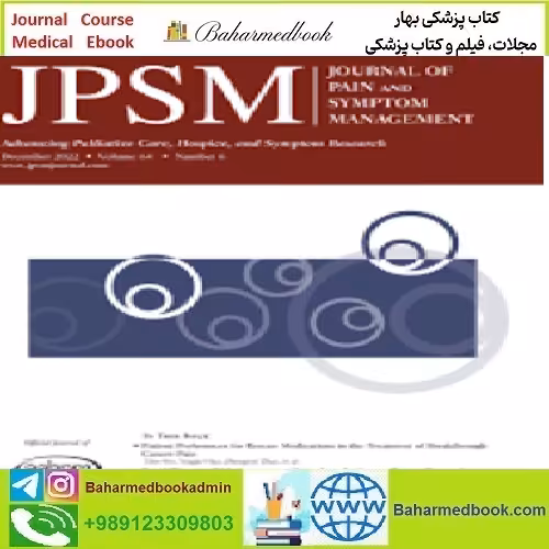 Journal of Pain and Symptom Management Volume 64 Issue 1 to