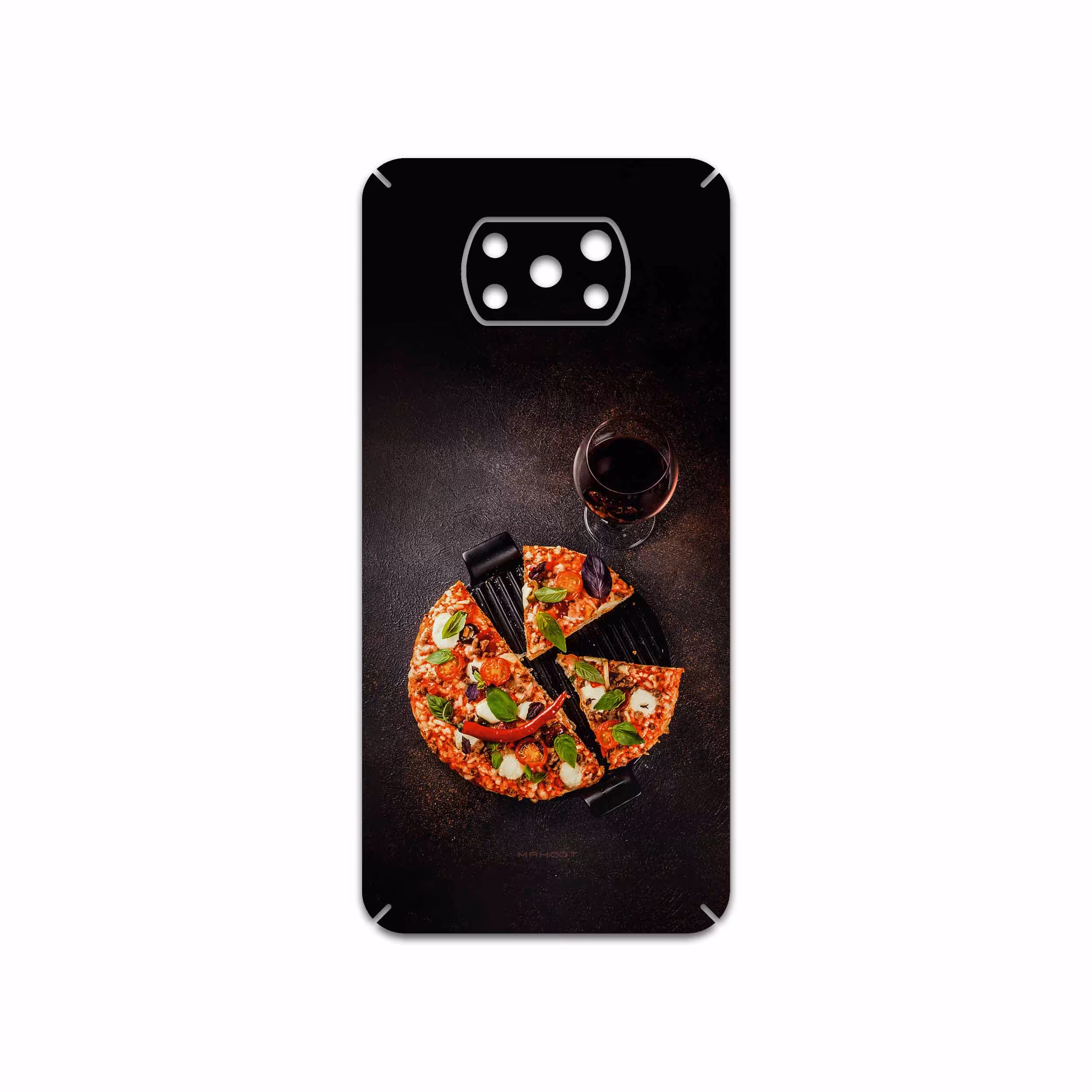 برچسب پوششی ماهوت مدل Pizza مناسب برای گوشی موبایل شیائومی Poco X3 NFC