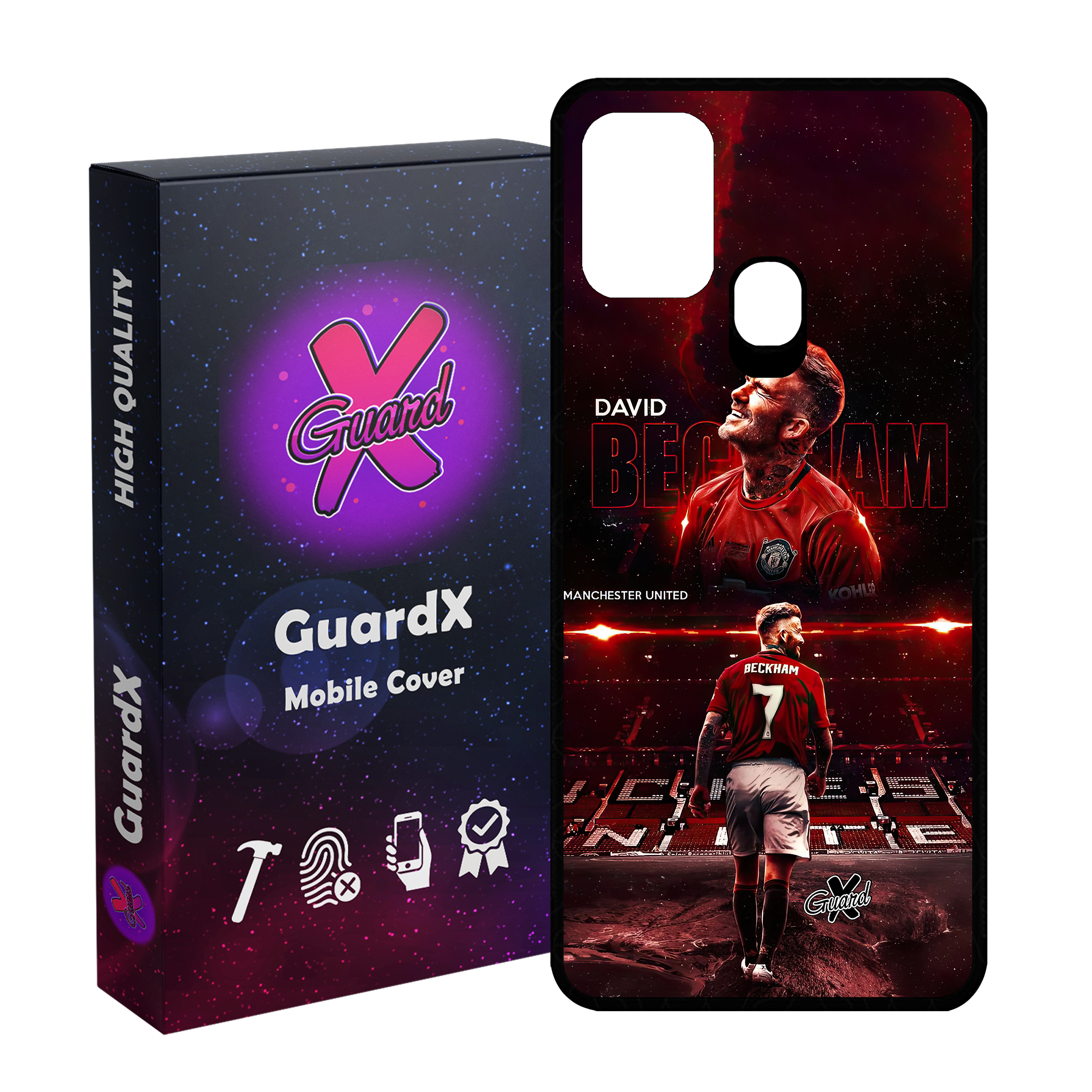 کاور گارد ایکس طرح David Beckham مدل Glass10581 مناسب برای گوشی موبایل سامسونگ Galaxy M31 / M31 Prime / F41