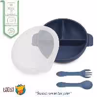 ست غذاخوری سیلیکونی کودک jojobebek مدل وکیوم دار