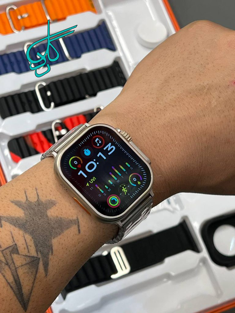 خرید اسمارت واچ اولترا با کیفیت و دارای همه قابلیت ها دارای 8 بند کد 1916957 - ردگل