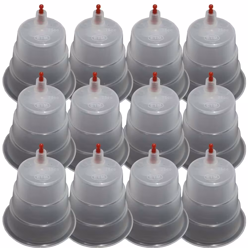لیوان بادکش ای تی ام مدل 75cc بسته 12 عددی