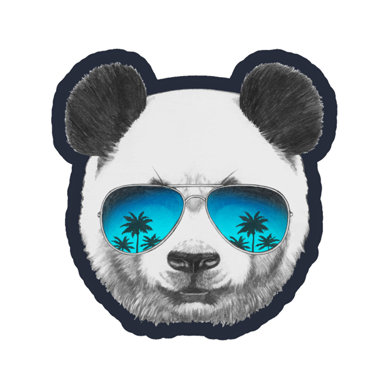 استیکر تزئینی موبایل طرح پاندا کد 460