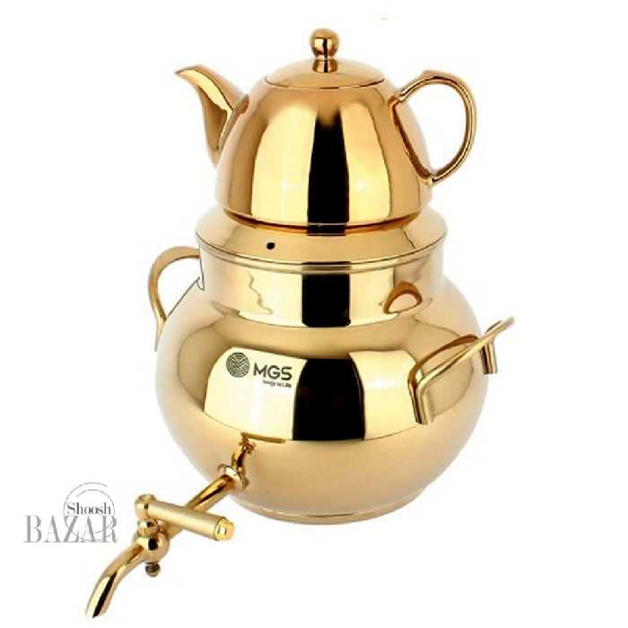 ست کتری و قوری طلایی ام جی اس مدل k4105