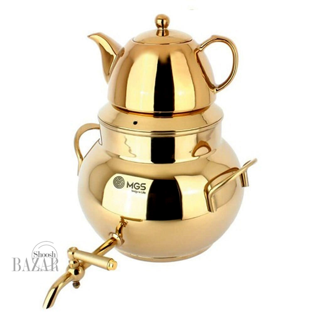 ست کتری و قوری طلایی ام جی اس مدل k4105