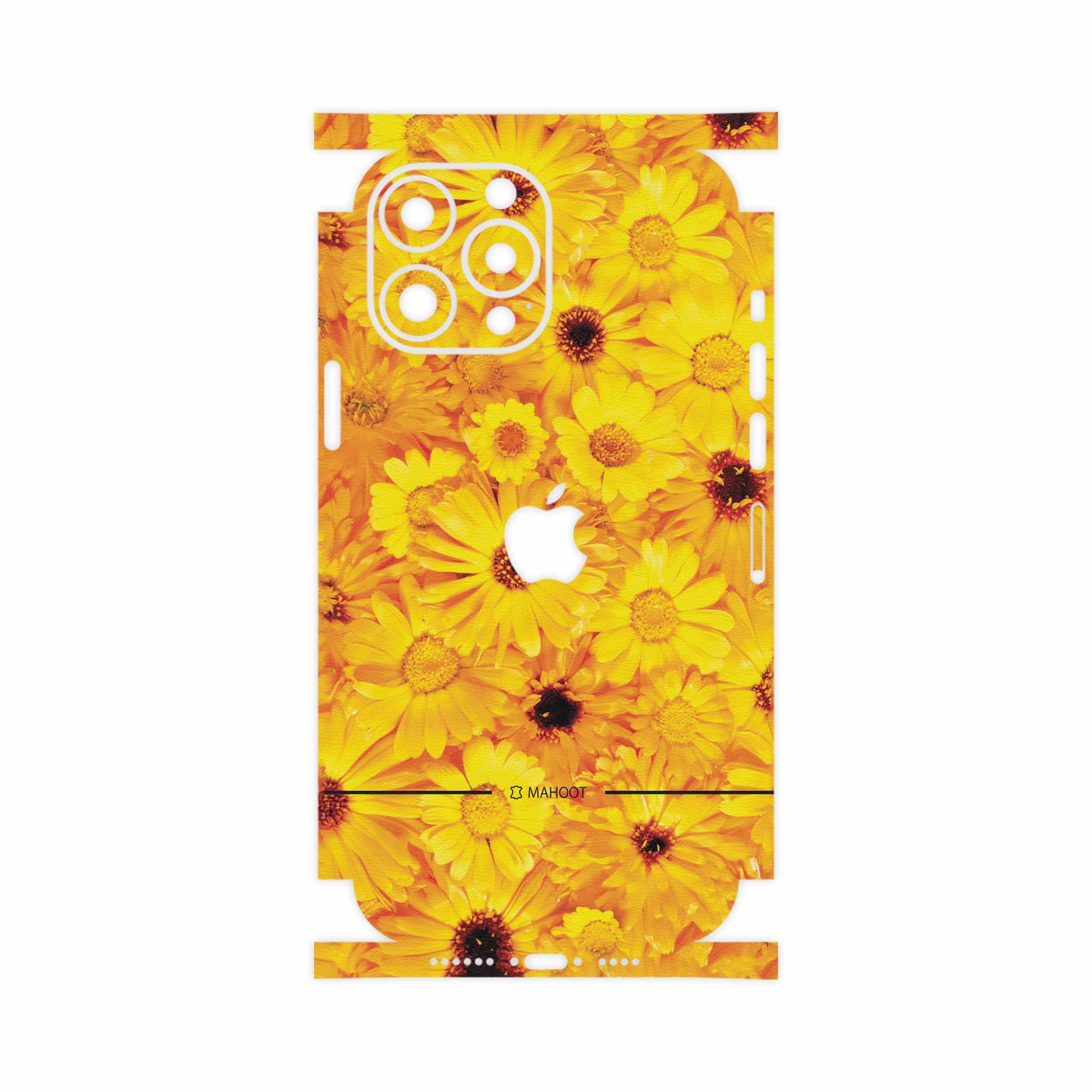 برچسب پوششی ماهوت مدل Yellow-Flower-FullSkin مناسب برای گوشی موبایل اپل iPhone 13 Pro Max